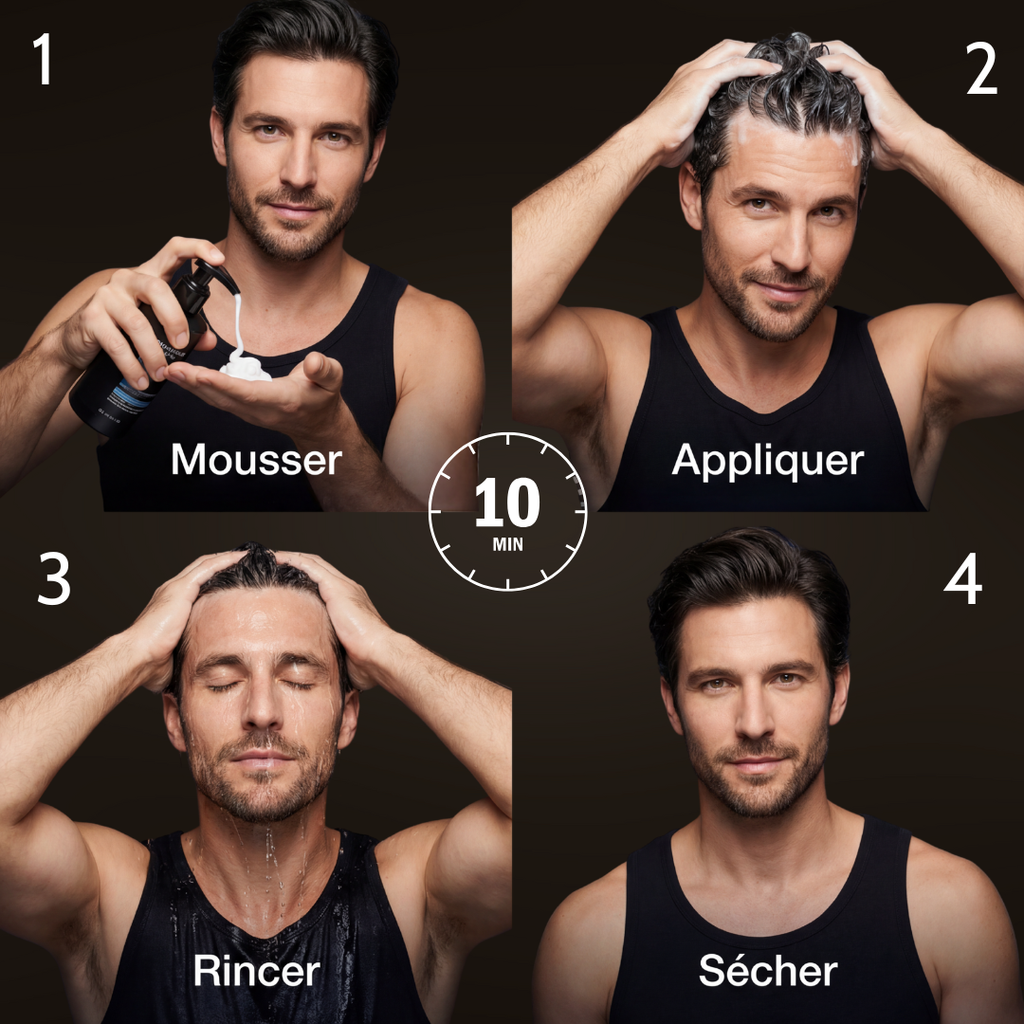 Shampoing colorant instantané