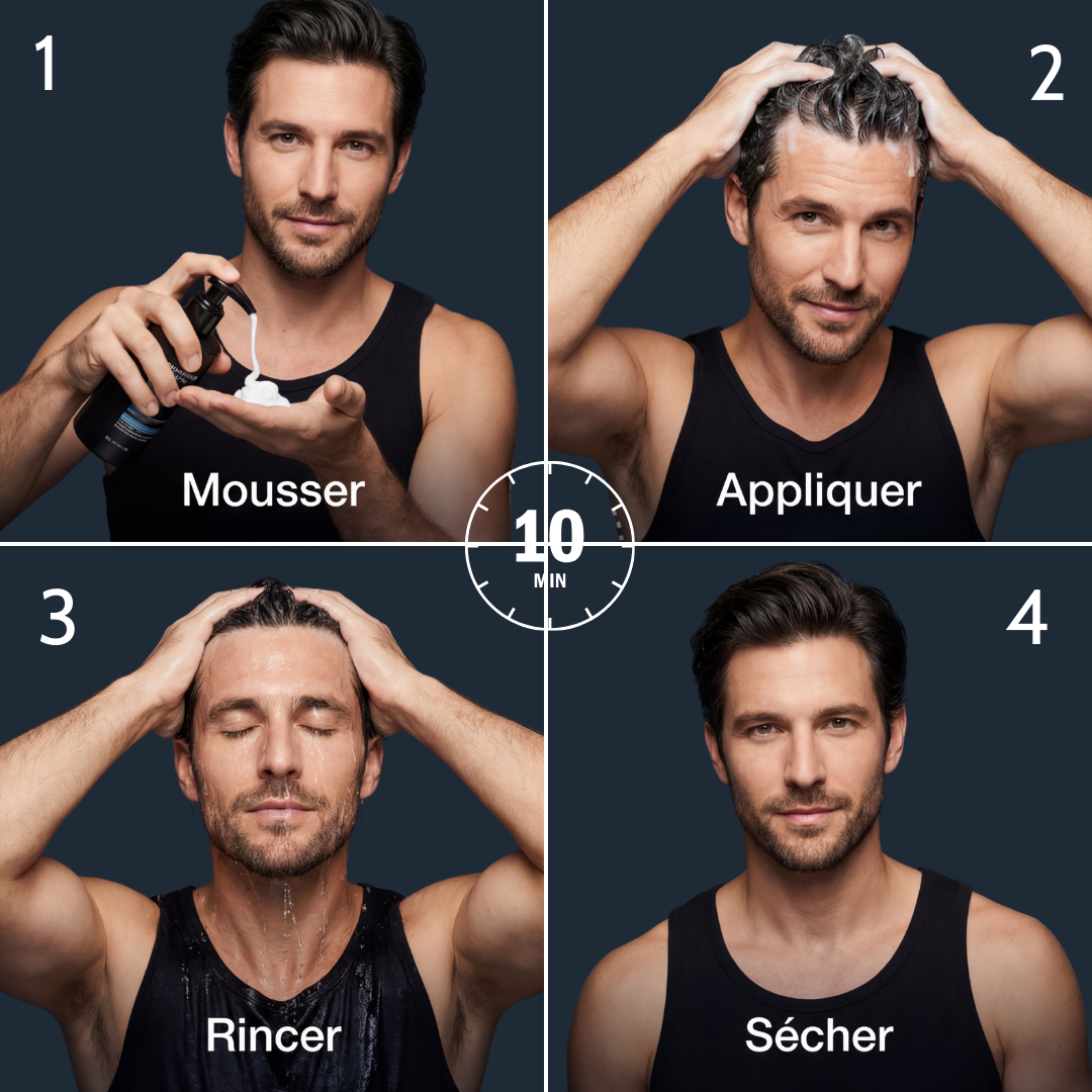 Shampoing colorant instantané Homme